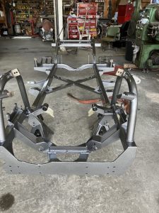 Barrys Custom Fab custom silver chassis