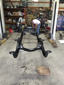 Barrys working on a new black chassis